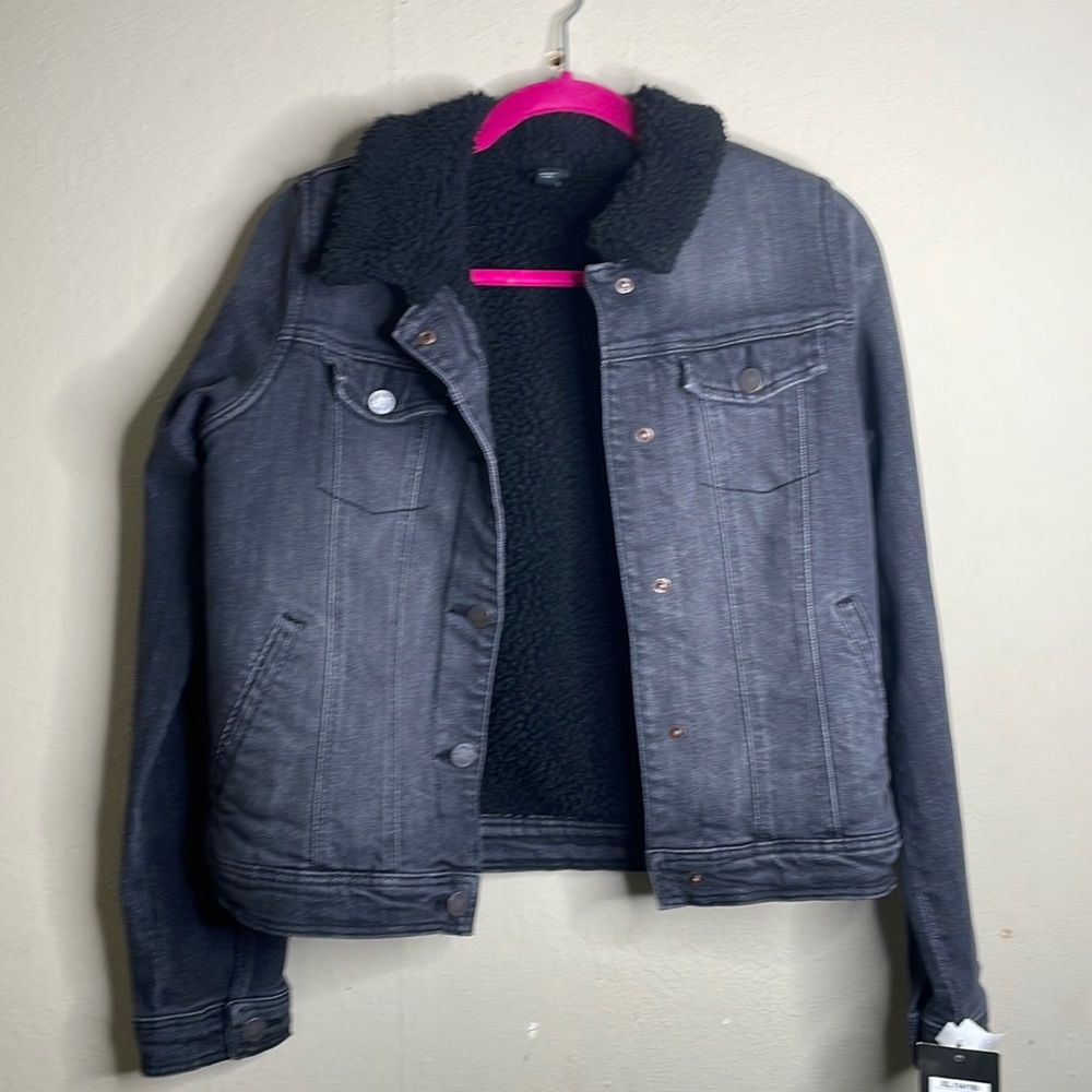 New with tags art class target Sherpa denim jacket 14/16 youth